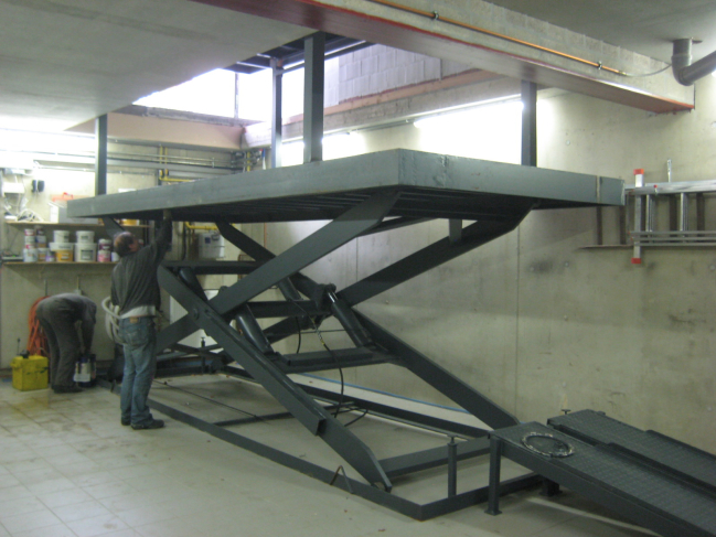 autolift met extra plateau voorbeeld